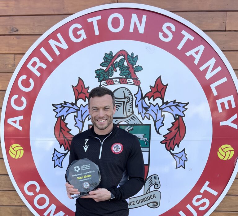 Whalley Named PFA Community Champion